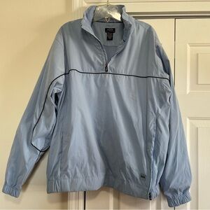 IZOD XFG Men's Golf Quarter Zip, Soft Blue, Size Medium